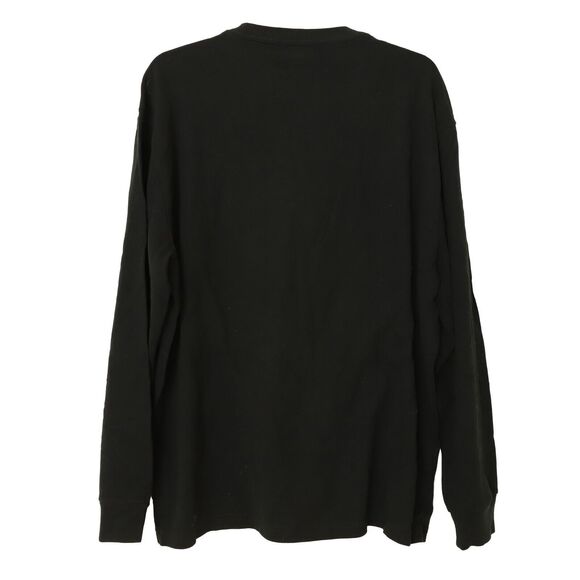 MADEWELL Brushed Long-Sleeve Boxy Tee Black L 100% Cotton Crew Neck NWT B63 - Picture 3 of 6